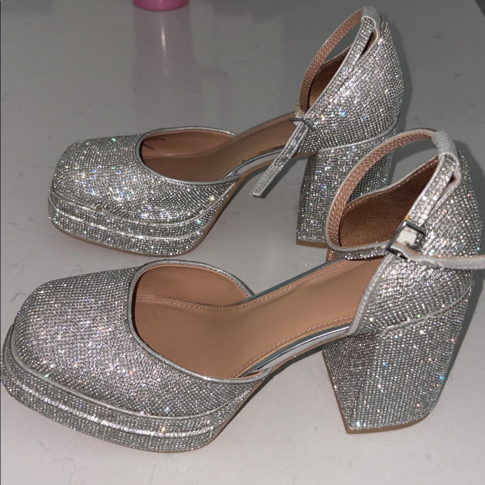 Wild Fable Viral Sparkly Platform Heels